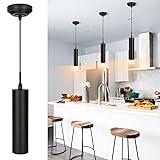 DAKASON Black Pendant Light, LED Modern Pendant