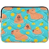 Sletend Cute Capybara Laptop Sleeve - 13/14 inch Waterproof Computer Bag for Women & Men