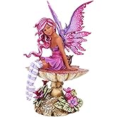 Pacific Giftware Amy Brown Licensed Magenta Fairy Statue Polyresin Figurine Home Decor