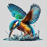 Hummingbird PVC Vinyl Car Decals Stickers Waterproof Self-Adhesive Decals for Cars, Laptops, Trucks, Motorcycles Wall Window Luggage Scratch Cover Door Decor Sticker
