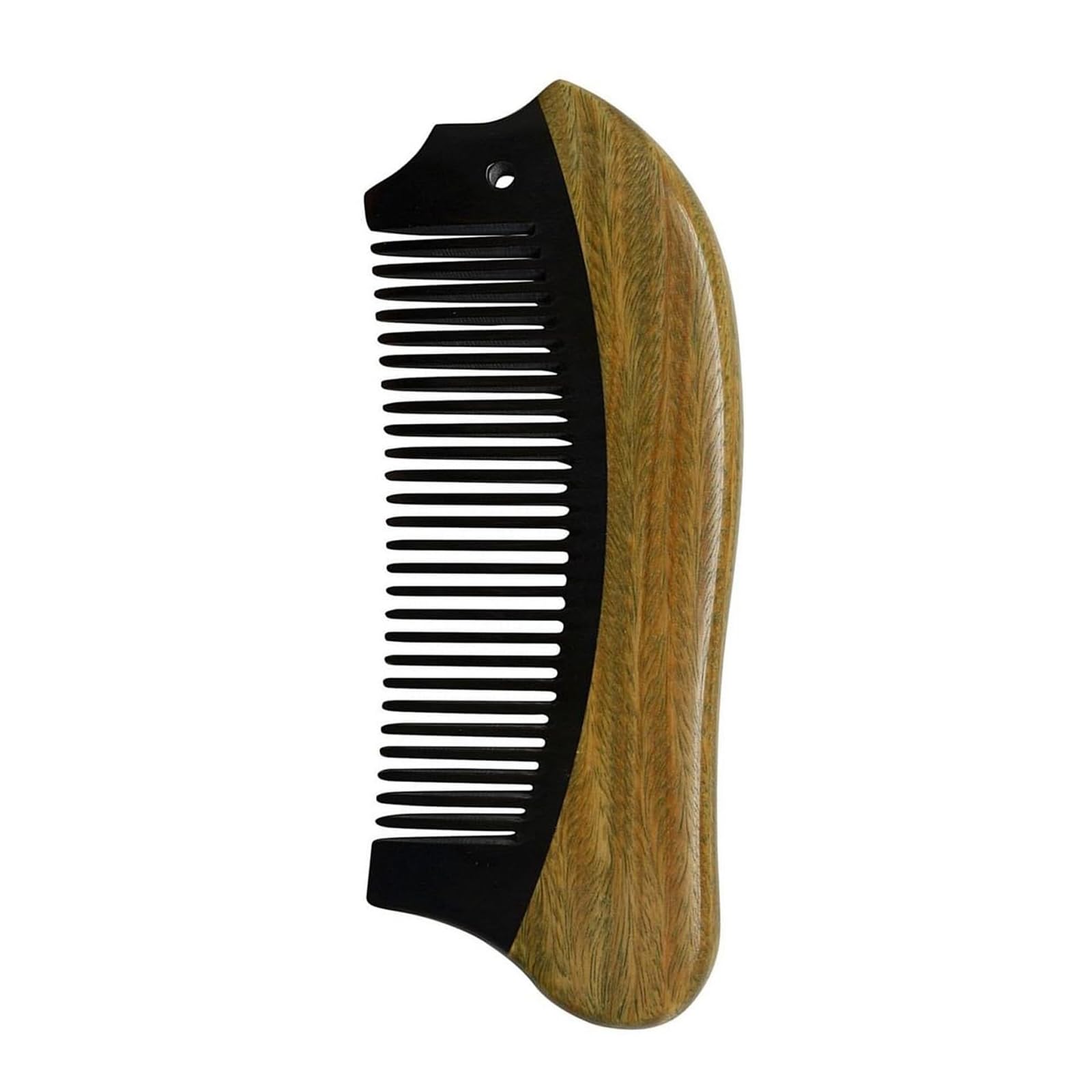 EQLEF Handmade Premium Quality Natural Sandalwood and Horn Comb
