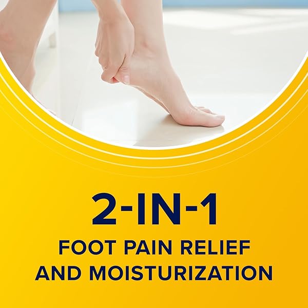 ASPERCREME LIDOCAINE FOOT PAIN RELIEF CREAM FOR DIABETIC SKIN SOOTHES NERVES & MOISTURIZES DRY FEET, NUMBING TOPICAL ANALGESIC WITH MAX-STRENGTH LIDOCAINE & MOISTURIZING ALOE, 4 OZ.