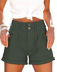 Hilltichu Womens Relaxed Fit Casual High Waist