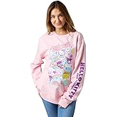 Hello Kitty & Friends Riding Rainbow Women's Cradle Pink Crew Neck Long Sleeve Sweatshirt