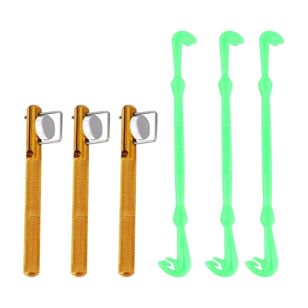 Fishing Knot Tool& Hook Remover Set, 3PCS Fishing Quick Nail Knot Tying Tool Dehooker Disgorger Detacher Fishing Tackle Tool