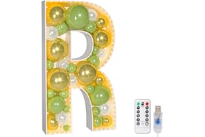 DONSAJI 4FT Marquee Light Up Letters, Extra Large Marquee Letters Mosaic Balloon Frame with LED Lights Marquee Light Up Letters DIY Kit for Birthday Baby Shower Wedding Engagement Party Backdrop Decorations