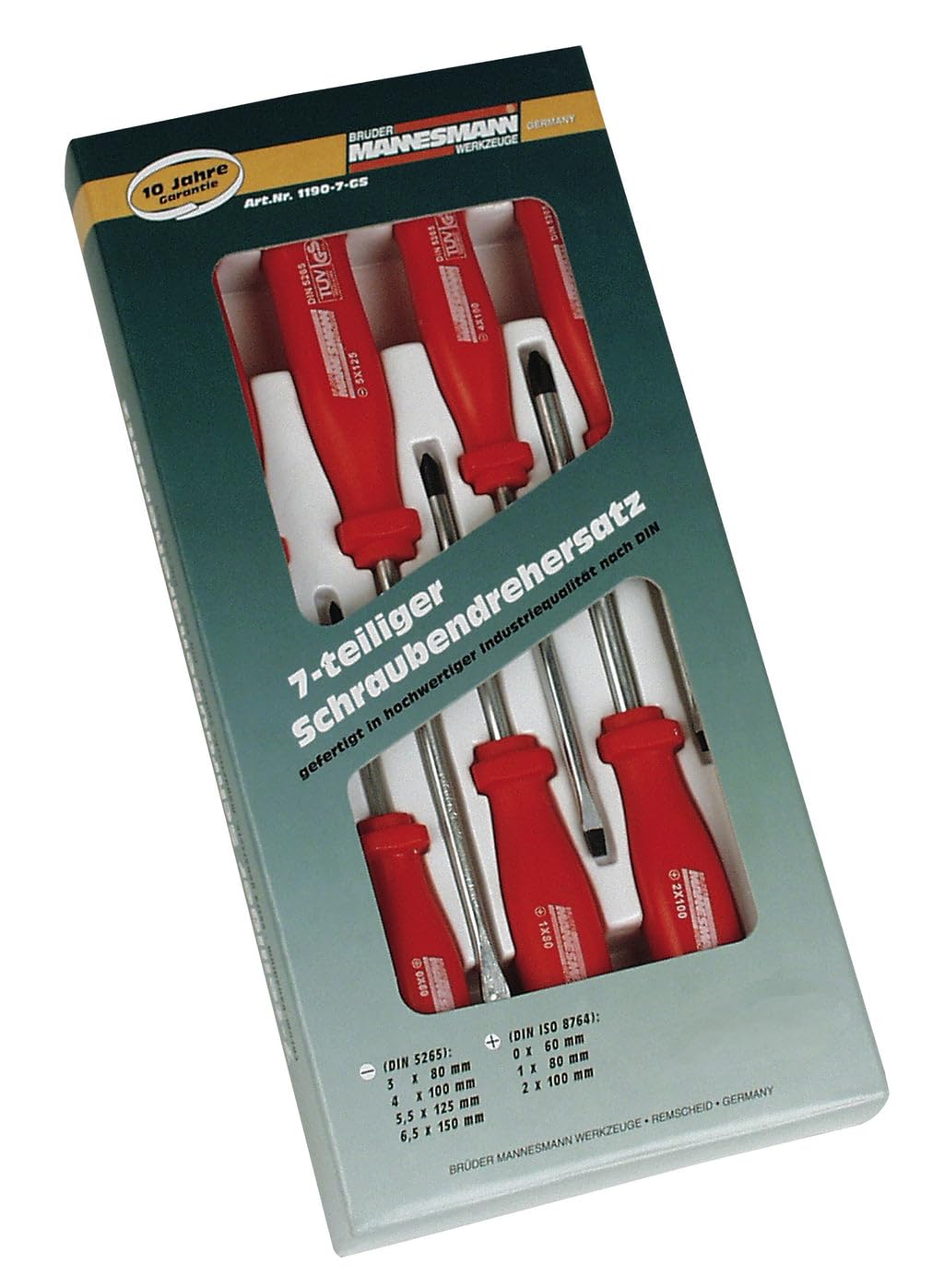 Mannesmann M 1190-07-GS Screwdriver Set 7 Pieces