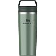 STANLEY Cafe To Go Travel Mug 16 oz | Leakproof Two-Part Drink Through Lid | Tumbler Cup for Coffee, Tea and Drinks | Insulated Stainless Steel Coffee Mug | BPA-Free | Hammertone Green