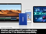 Samsung T7 Portable SSD 2TB Gray USB 3.2 External Solid State Drive 1050MB/s view 5
