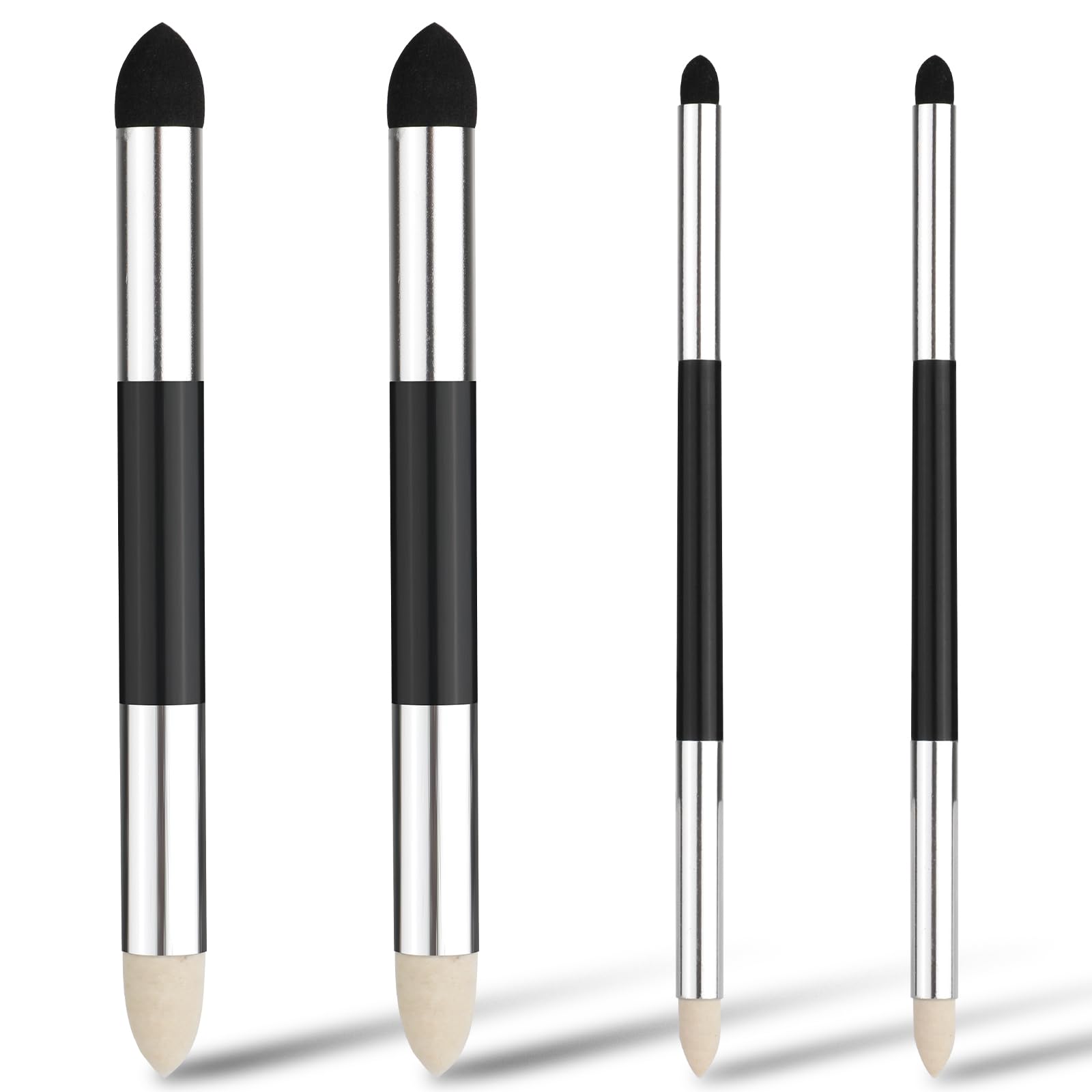 4pcs Artist Blending Sponge Pen, 2 Sizes Double-Headed Blending Pen Sketch Pen Brush Rubbing Sponge Drawing Art Blender Drawing Blender for School Students Beginners Artists