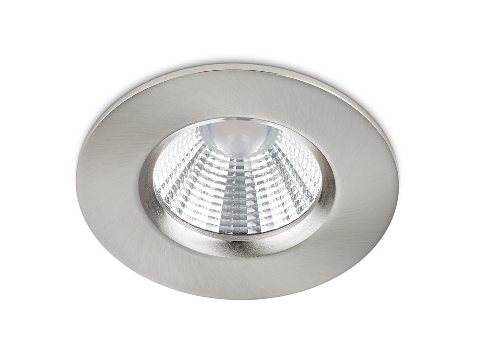 Trio Leuchten Zagros 650710107 LED Recessed Lights Metal Nickel Matt Includes 1x 5.5 Watt LED