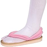 Buyoem Anime Cosplay Clog Shoes Tanjiro Sandals Japanese Slippers Wooden Shoes with Socks