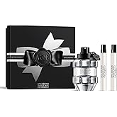 Viktor&Rolf - Spicebomb Metallic Musk Eau de Parfum 3-Piece Set ($205 Value) - Cologne for Men - Ambery Fragrance - Full Size, 3 Fl Oz & 2 Travel Size, 0.3 Fl Oz
