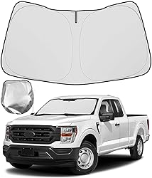 BIBLOZ Car Windshield Sun Shade for Ford F150