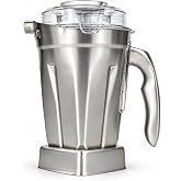 48oz Stainless Steel Blender Pitcher Replacement Compatible with Vitamix | 5200 6300 6500 7500 E310 E320 Pro 200 Pro 500, Blender Container for C-Series G-Series Explorian Commercial Blenders