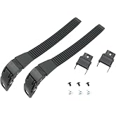 Pro Bamboo Kitchen Set of 2 Inline Skate Strap Replacement Strap Pack of Screws Skate Snap Toothed Strap Skate Wheel Snap Clip Roller Blade Replacement Strap for Quad Skates Black