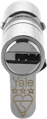 Yale Anti-Snap 3 Star Euro Cylinder 55.45mm Nickel High Security view 2