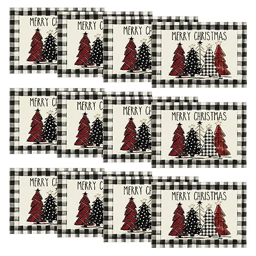 Water Buffalo Plaid Placemats Set of