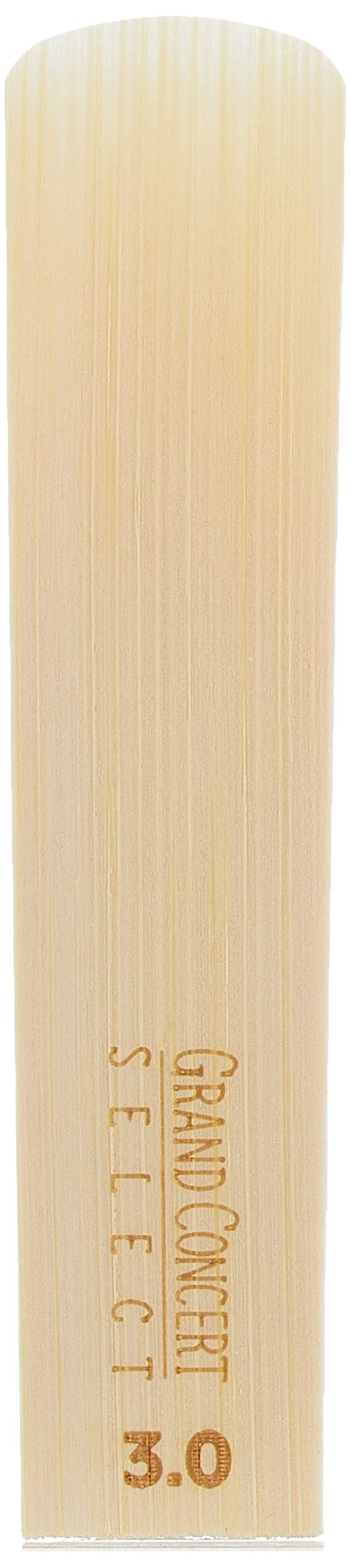 Rico Saxophone Reeds - Grand Concert Select Alto Sax Reeds - Balanced Spine & Tip for Ease of Play, Thicker Heel for Depth, Balanced Rails for Tone - Alto Saxophone Reeds 3 Strength, 10-Pack