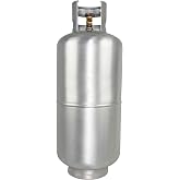 Flame King 40LB Aluminum Propane Tank with Premium OPD Valve, Corrosion-Resistant and Rust-Free, Lightweight, Great for Marine Applications, Grills and BBQs, Camping, Fishing, &amp; Outdoor Activities