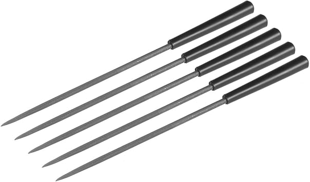 UXCELL Hot Sale 5Pcs 3mm Shank 140mm Length Triangular Diamond Needle File 150 G