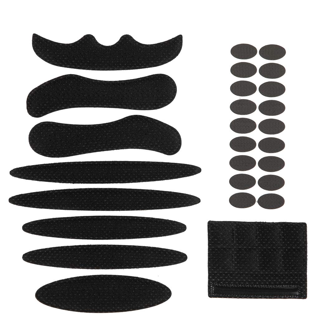Jipemtra Helmet Padding Kit 27PCS Bicycle Replacement Universal EVA Foam Pads Set Cushions for Bike Cycling Motorcycle Helmet (Black)