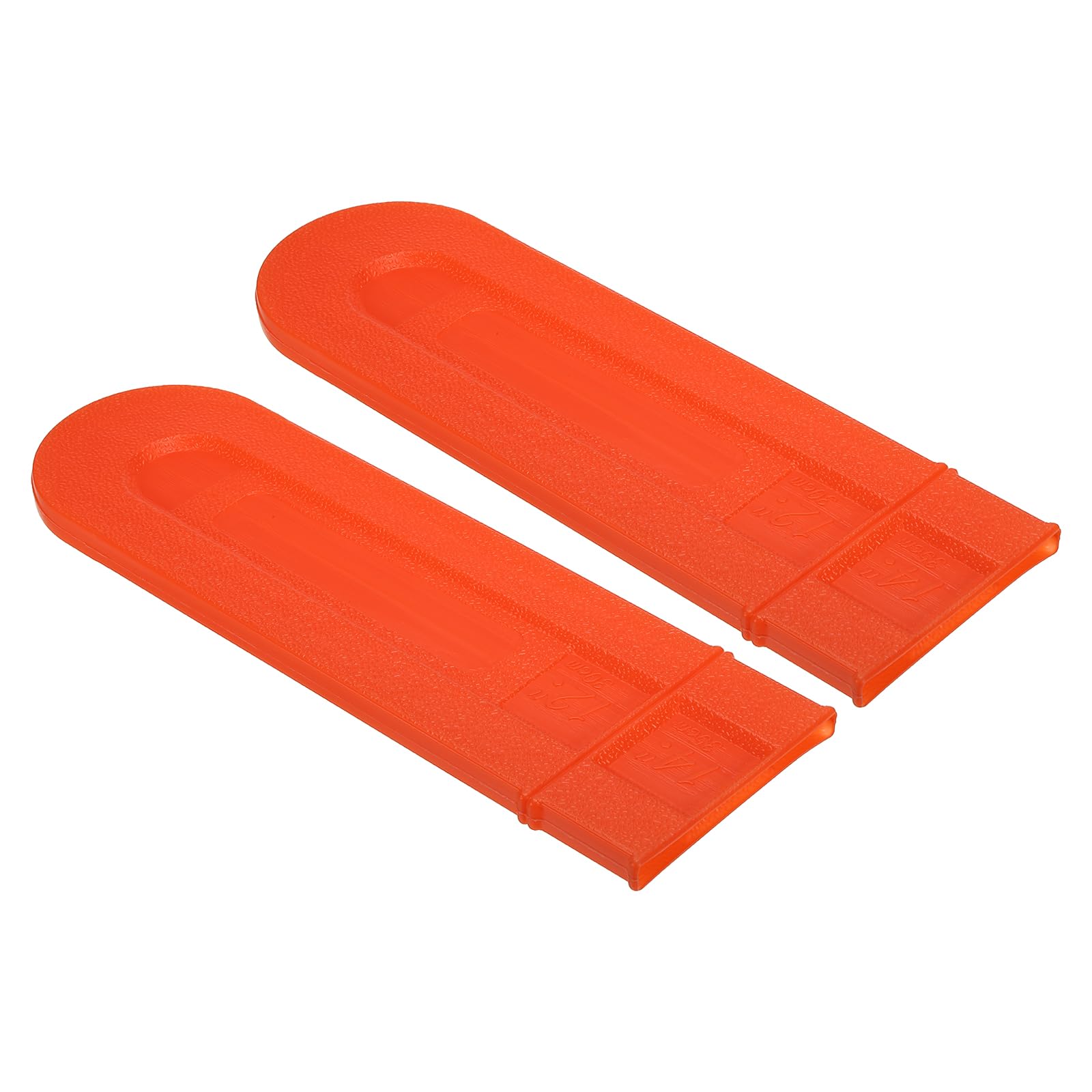 PATIKIL 14 Inch Chainsaw Chain Cover, 2 Pack Chain Saw Bar Protective Cover Plastic Chainsaw Saw Bar Scabbard Cover for Garden Chainsaw, Orange