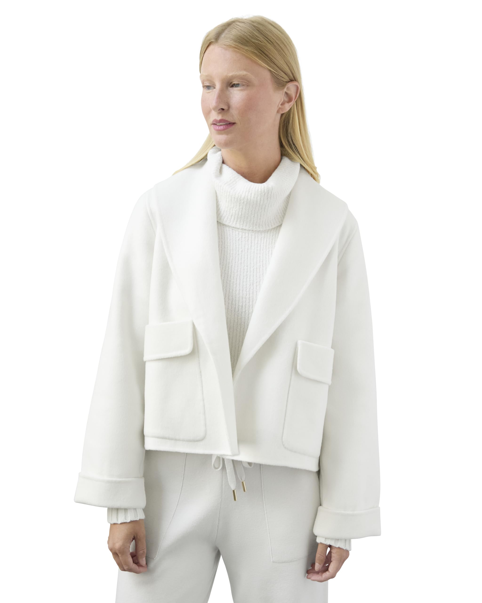 Splendid Women’s x @Cellajaneblog Crop Icon Coat, Snow, X-Large