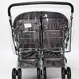 IPENNY Universal Twin Stroller Rain Cover for Double Side by Side Pram view 4