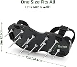 Ohuhu Lawn Aerator Shoes with Stainless Steel Shovel, Velcro Straps view 7