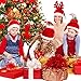 Olgaa 6 Packs Christmas Headbands Different Designs Reindeer Antlers Headbands Unicorn Horn Headbands Christmas Hats Headband Christmas Decoration Gifts for Christmas Costume Holiday Party