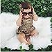 Baby Girls Kid Halter Lace Romper Backless Sunsuit Leopard Jumpsuit Dress (0-6 Months)