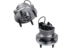 Autoround 513204 2 Pack Front Wheel Hub and Bearing Assembly Compatible with Chevy Cobalt 2005-2010, Saturn Ion 2003-2007, Pontiac G5 2007-2010/ Pursuit 2005-2006, 4 Lug ABS