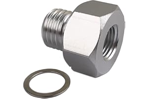 AFATEBOX Oil Pressure Sensor M16-1.5 Adapter to Female 1/4 NPT Port Fitting for LS Engine Swap LS1 LSX LS3