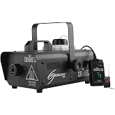 CHAUVET DJ Hurricane 1000 Compact Fog Machine with wireless Remote | Dense atmospheric haze for nightclubs, party nights, holiday displays and live events, quick heat-up, hands-free triggering