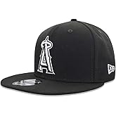 New Era mens Los Angeles Angels of Anaheim MLB Basic Black White 9Fifty Snapback