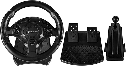 Amazon H Hilabee レーシングゲームステアリングホイールペダルキットドライビングシミュレーターにこのxb 360 Pc 周辺機器 アクセサリ