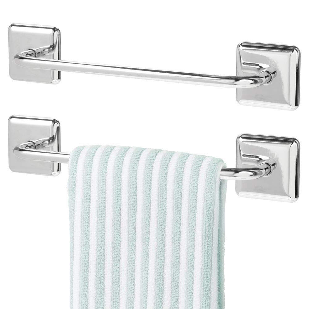 Silver Sabichi 3Tier Over Door Towel Rail StainlessSteel Bathroom