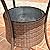 Costway 31.5" 7.9-Gal Cool Bar Rattan Style Outdoor Patio Party Deck Pool Cooler Table With Ice Bucket, Brown