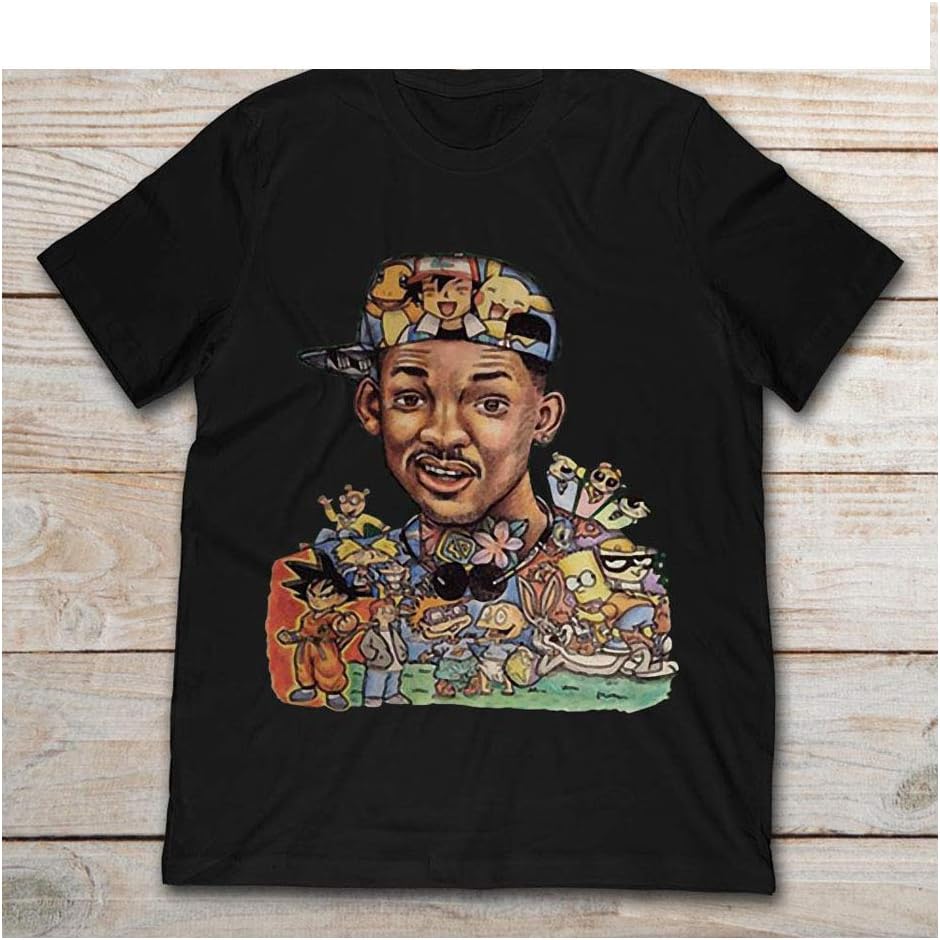 Will Smith Cartoon Characters Unisex T-Shirt, Hoodie, Sweatshirt, Gift for Men Women