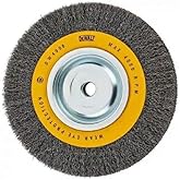 DEWALT Wire Wheel for Bench Grinder, Crimped Wire, 8-Inch