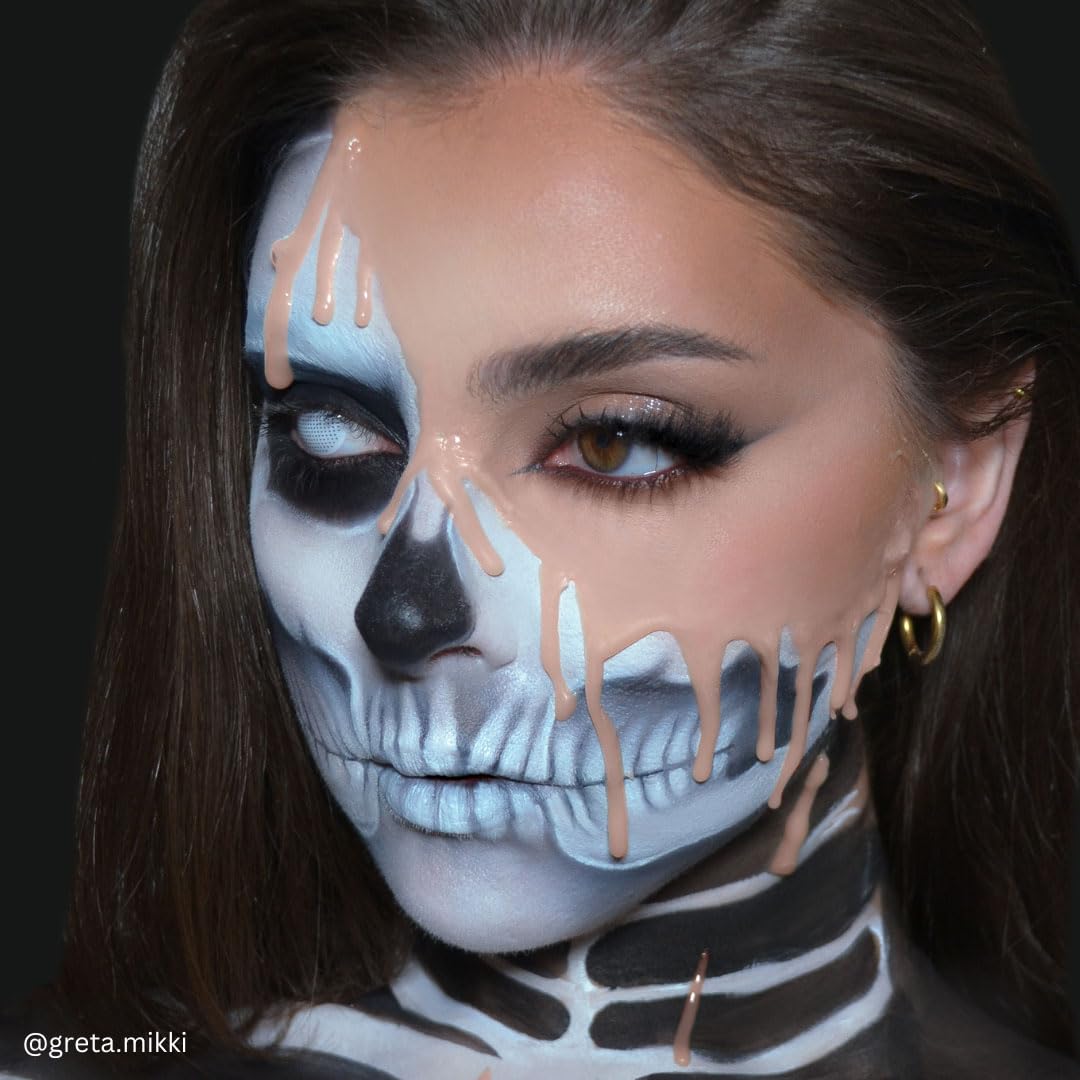 Mehron Makeup 3-D Gel | Gelatin Special Effects Makeup | Halloween FX & Scarring Gel | Fake Skin for Stage, Screen, Theater, Cosplay, and Halloween (2 oz) (Fleshtone)