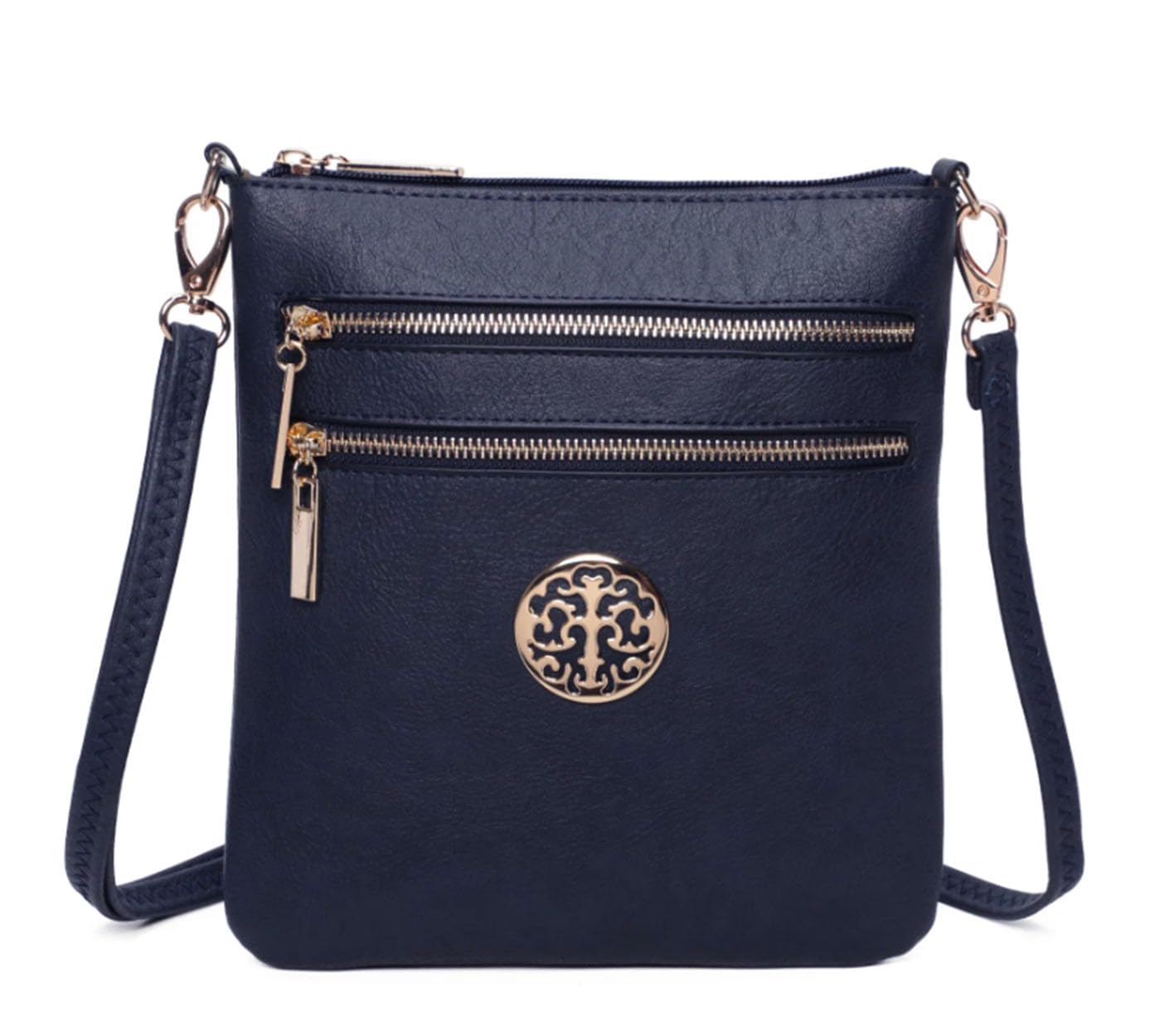 LeahWard Women's Cross Body Bag (Navy Cross Body)
