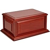 MAKEY'S Extra Large Urns for Human Ashes Adult Male,Cremation Urn,Handmade Wood Urn Funeral urns for Loved Ones(400 Cu/in)