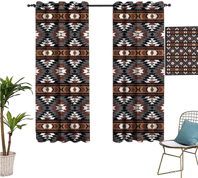 Amazon.com: Aishare Store Blackout Window Curtain, Aztec,Ancient