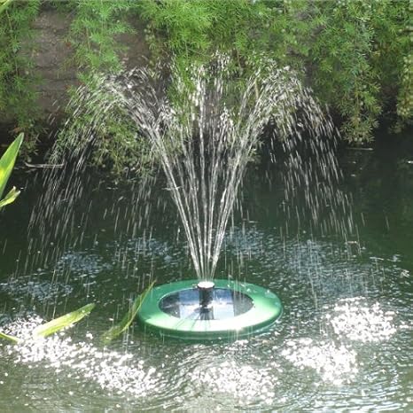 Mauk 1484 Fountain Pump Solar Powered Disc Shaped Green Amazon Co Uk Garden Outdoors