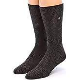 WARRIOR ALPACA SOCKS - Premium Baby Alpaca Wool Dress Socks For Men and Women(Charcoal X-Large)