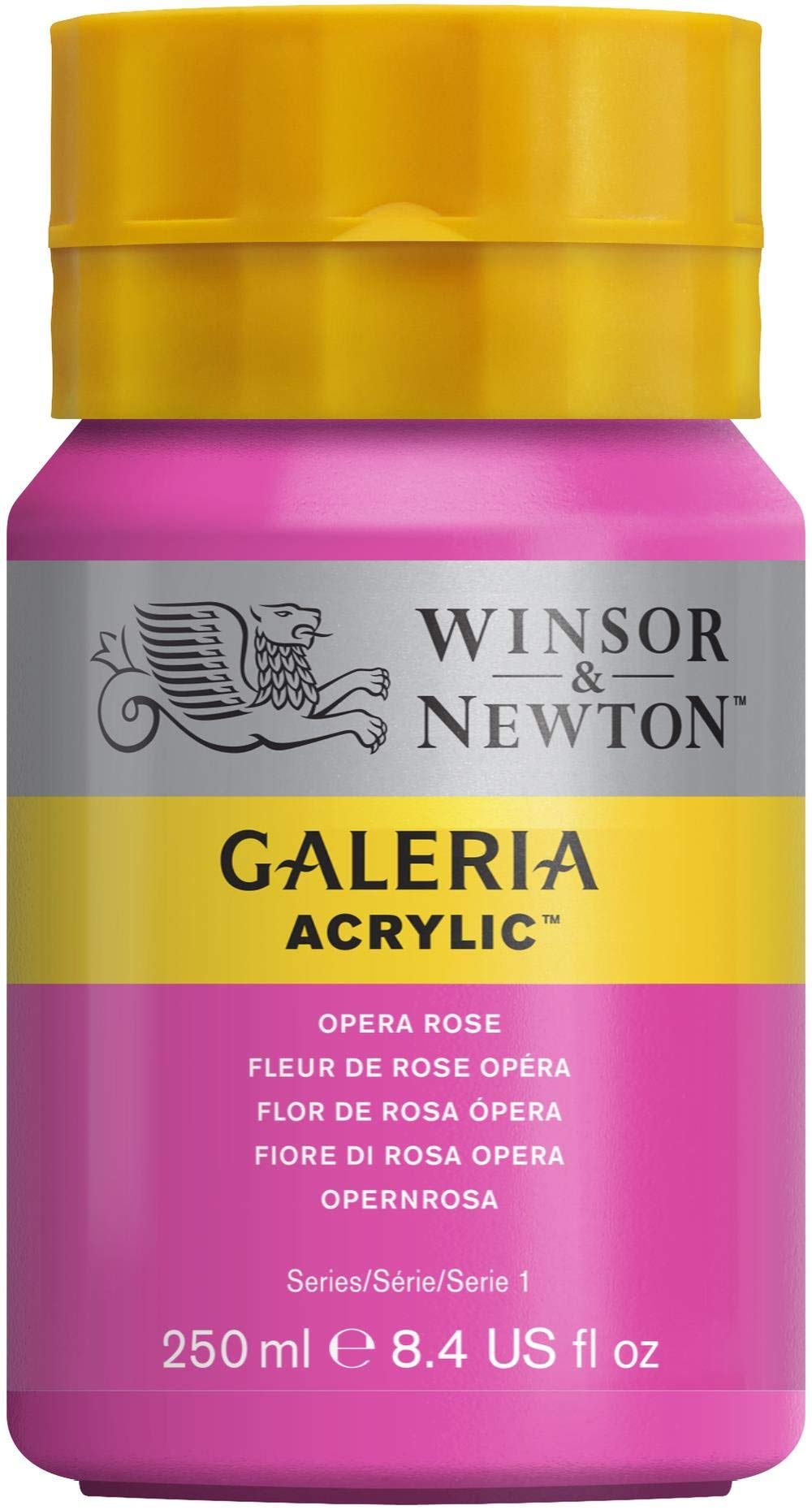 Winsor & Newton Series 1 250ml Bottle Galeria Acrylic Colour with Nozzle Cap - Opera Rose — image 1
