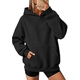 ATHMILE Womens Oversized Hoodies Fleece Sweatshirts Long Sleeve Sweaters Pullover Fall Clothes with Pocket