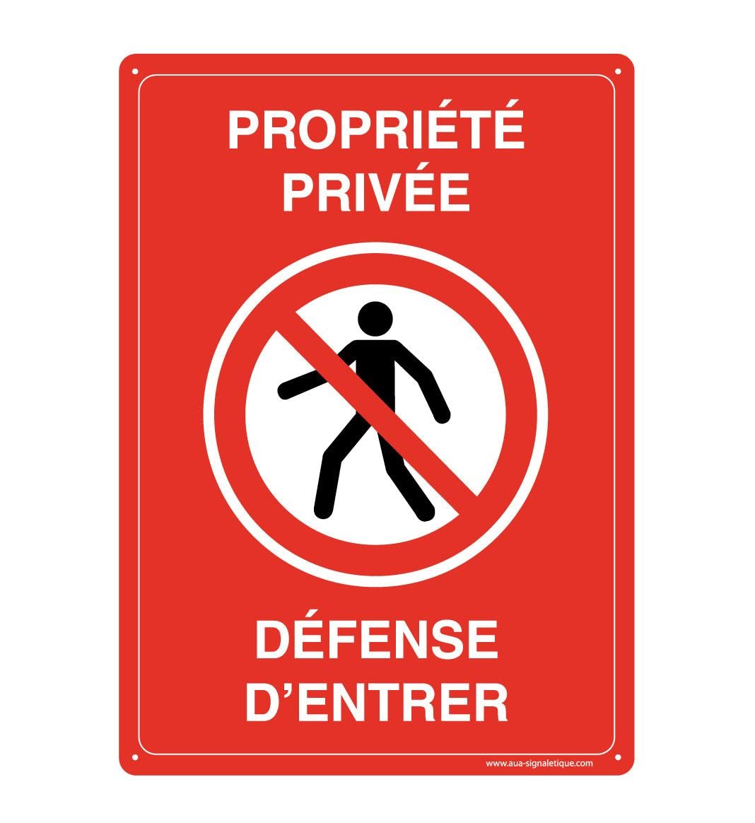 AUA SIGNALETIQUE 202088-AI-p-150x210 with Signal Pre-Drilled Sign, Multi-Colour, 150 x 210 mm